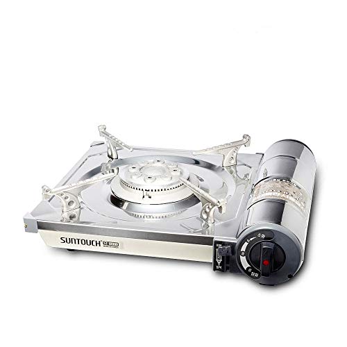 Suntouch Stainless Steel High Powered Portable Gas Stove with Case (ST-10000 White)