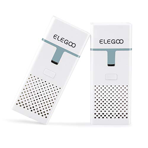 ELEGOO Mini Air Purifier with Activated Carbon Filter and Universal Adaptor for LCD/DLP/MSLA Resin 3D Printer(Pack of 2)