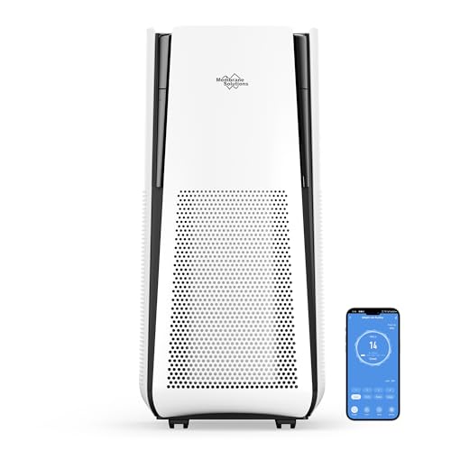 Membrane Solutions Air Purifiers for Home Large Room up to 3027 Ft² in 1 Hr With Smart WiFi & Alexa, ECO &AUTO Mode, 21dB Quiet Air Cleaner Removes Pet Dander Odors Mold Allergies Dust Pollen, MS601