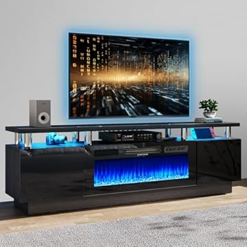 best electric fireplace tv stand for living room
