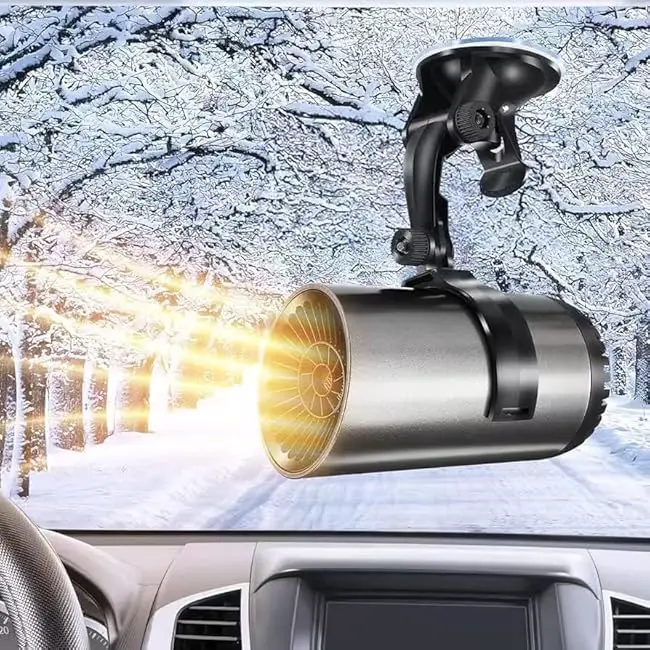 Car Heater, Windshield Defogger and Defroster, 12V 150W Portable Car Heater, Fast Heating and Cooling Car Heater, Plug-in Car Heaters