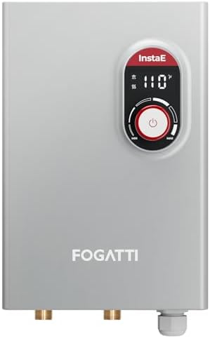 FOGATTI Tankless Water Heater Electric, Up to 3.3 GPM, 14kW 240V On-Demand Instant Endless Water Heater, ETL Certified, 2-3 Point of Use Hot Water