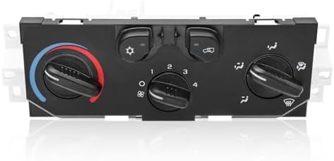 AC Heater Climate Control Switch for 2004-2012 Chevrolet Colorado, 2004-2012 GMC Canyon, 2006-2008 Isuzu i-280 i-350 i-290 i-370 with Front Window Defogger Air Conditioner Panel Replace 25841856