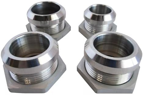 SUNJIKA Firewall Hose Rings Bulkhead Fittings Set Kit #6#10 & 5/8" Heater Hose Aluminum