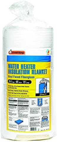 Frost King SP57/11C All Season Water Heater Insulation Blanket, 3” Thick x 48” x 75”, R10