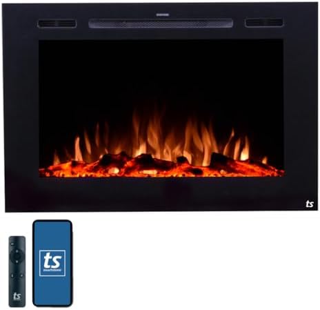 best rated recessed electric fireplace inserts