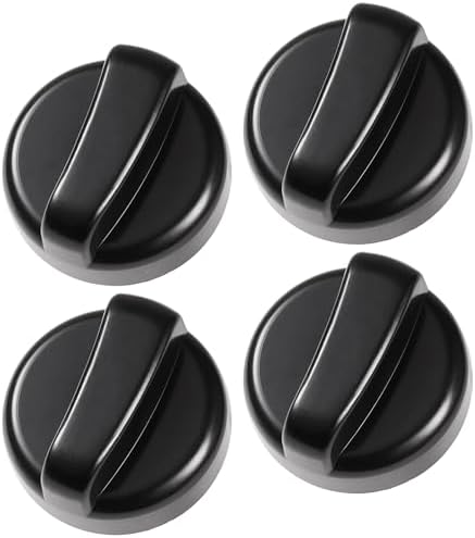 Outdoor Heater Replacement Parts, Patio Heater Control Knob(4 pieces included),Suitable for Most Outdoor Round Stand Up Propane Heater, Pyramid Patio Heater and mini heater, Plastic Knob Control
