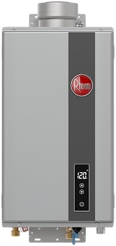 Rheem RTG-95DVLN-3 High Efficiency Non-Condensing Indoor Tankless Natural Gas Water Heater, 9.5 GPM