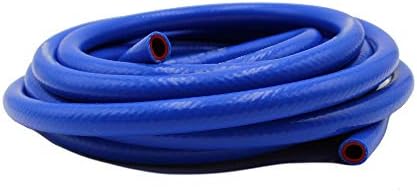 5/8" ID High Temp Reinforced Silicone Heater Hose 25 feet roll, Max Temperature Rating: 350F, Bend Radius: 1-1/2"