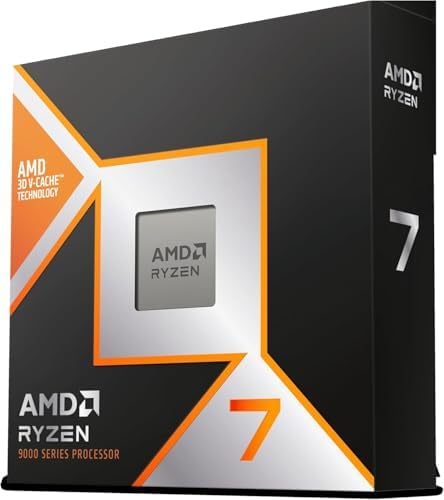 AMD RYZEN 7 9800X3D 8-Core, 16-Thread Desktop Processor.