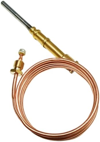 3834 (48 Inch) Heavy Duty Thermocouple Nickel Plated Fits for Pizza Ovens Boilers Water heaters Gas Furnaces Thermocouple Blodgett Benan rr2100 Thermocouple Replacement