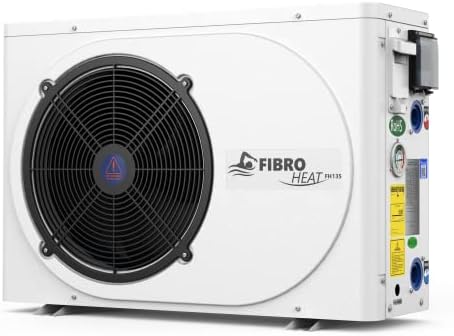 FibroPool Swimming Pool Heat Pump - FH135 35,000 BTU - for Above and In Ground Pools and Spas - High Efficiency, All Electric Heater - No Natural Gas or Propane Needed