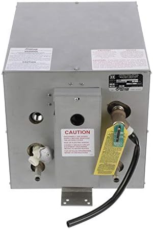 Whale F600 Water Heater, 6-Gallon Capacity, 120V, Front Heat Exchanger, 13 Inches W x 19 Inches D x 13 Inches H, Galvanized Steel