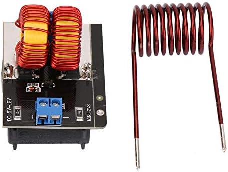 Chazcool Mini ZVS Low Voltage Induction Heater, 5V-12V Flyback Driver Heater with Heating Coil Heating Power Module