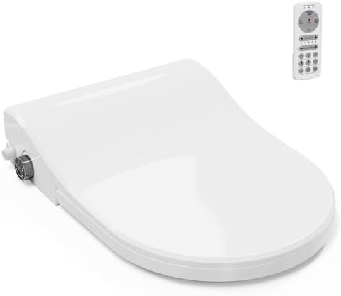 KAPOGO Bidet Toilet Seat Heated Bidet With Dryer, 24V Low-Voltage Heat, Constant Water Temperature, Female&Child Washing, Water Pressure Adjustment, Self - Cleaning Nozzle, Slow-Closing Lid- Shape U