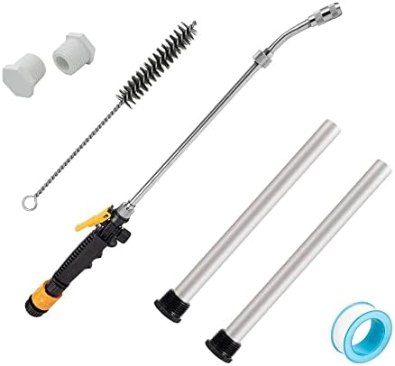 RV Water Heater Anode, Hot Water Heater Flush Wand and Stainless Steel Brush Kit for Cleaning Sediment-9.26"L x 3/4" NPT Thread Magnesium Rod for Suburban and Mor-Flo, Camper Water Tank Rinser