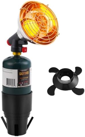 6800BTU Propane Golf Cart Heater, Propane Heater with Igniter, 2 in 1 with Golf Cart Cup Holder&Cylinder Base, for Tent,Finshing(Fuel not included)