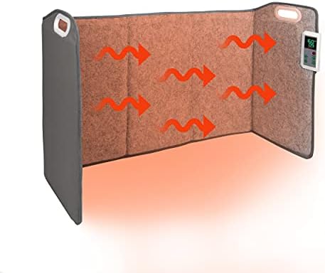 ESSUNTIAL Portable Space Heater for Office & Home, Foldable, Quiet Floor Foot Warmer Under Desk, Personal Electric Panel Space Heater with Thermostat & Timer, Auto Shut Off