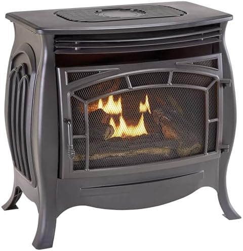 Duluth Forge Dual Fuel Ventless Gas Stove - Model FDSR25, Matte Finish, Remote Control