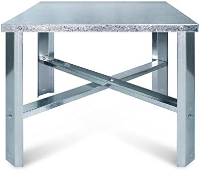 Everflow GWHS21 Water Heater Stand, Galvanized Steel, Chrome 21