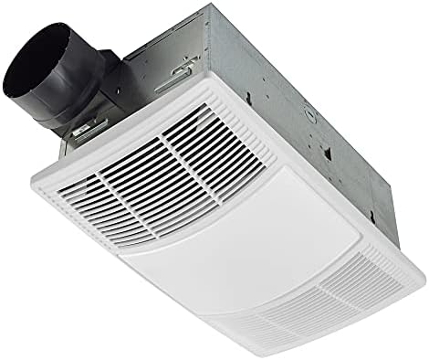 Broan-NuTone Non-Lit PowerHeat Bathroom Exhaust Fan and Heater, 80 CFM, 1.5 Sones, White