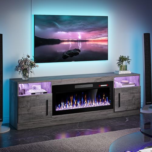 best electric fireplace tv stand for living room