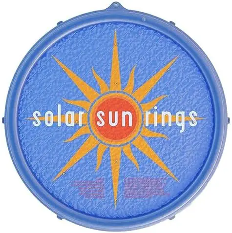 Solar Sun Rings 60 Inch Above Ground or Inground Swimming Pool Hot Tub Spa Heating Accessory Circular Heater Solar Cover, Blue (Cover Only)