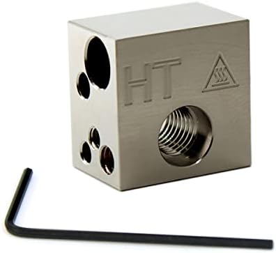 Microswiss Plated Copper High Temperature MK10 Heater Block Upgrade (M7 Threads)