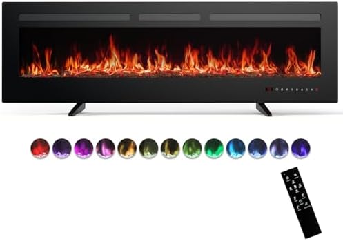 best rated recessed electric fireplace inserts