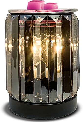 Leyoue Wax Melting Heater Electric Burning Wax Burner Electric Wax Essential Oil Warmer Incense Wax Melt Warmer Night Light Aroma Decorative Lamp for Gifts & Decor(Ironwork Crystal)