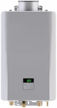 Rinnai RE199iN Non-Condensing Natural Gas Tankless Water Heater, Up to 9.8 GPM, Indoor Installation, 199,000 BTU