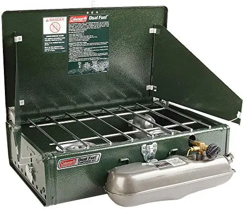 Coleman 2 Burner Dual Fuel Compact Liquid Fuel Stove