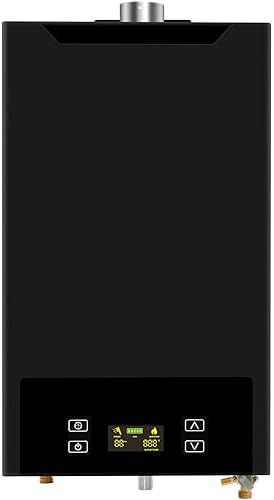Tankless Water Heater Propane, 4.74GPM 18L Indoor,Instant Hot Propane Gas Water Heater,Constant Propane Water Heater with Fahrenheit Digital Display,Multi-Protection (Black)