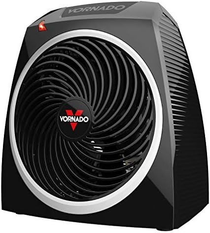 Vornado VH5 Personal Vortex Space Heater, 2 Heat Settings, Office/Desk Heater, Black