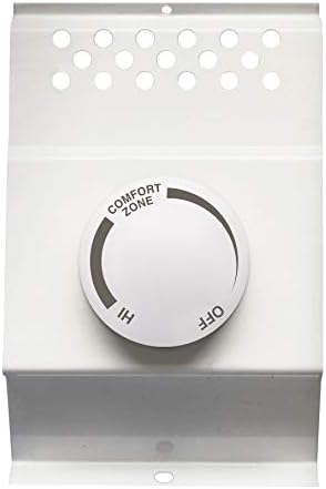 Cadet F Series Double Pole Built-In Baseboard Thermostat (Model: BTF2W, Part: 08734), 22 Amp, 120/208/240 Volt, White