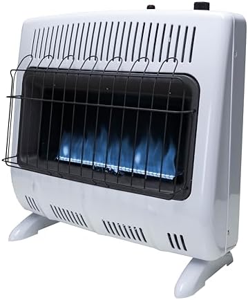 Mr. Heater F299730 30,000 BTU Blue Flame Vent Free Propane Heater For Cold Rooms, Additions, Sun Rooms Cabins & Garage - White