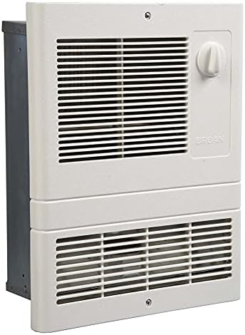 Broan-NuTone 9815WH High Capacity Wall Heater with Built-In Adjustable Thermostat, 1500W, 120/240V, White