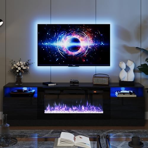 best electric fireplace tv stand for living room