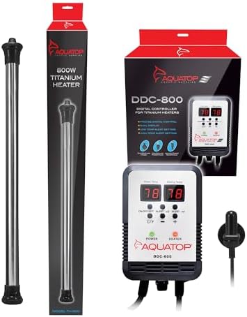 Aquatop Digital Controller & 800-Watt Titanium Aquarium Heater Combo