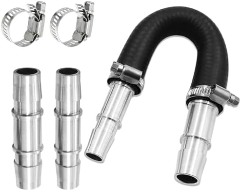 Heater Core Bypass Kit, 626-001 Engine Heater Core Flush Kit with 5/8" 3/4" Hose for Most Common Heater Hoses