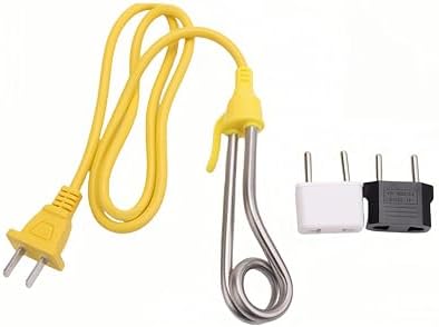 Immersion Heater, Immersion Water Heater 120V-300W, 240V-600W, Instant Immersion Cup Mug Heater Fit Camping Traveling Coffee/Tea/Soup Electric Water Portable Reheater