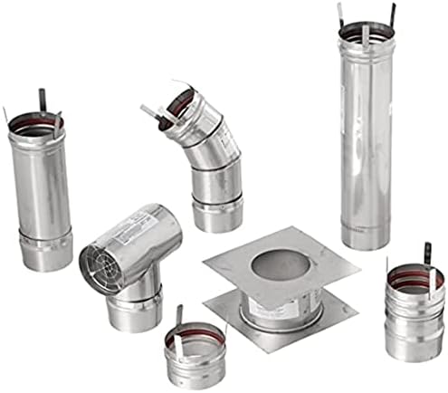Mr. Heater 4 inch Stainless Steel Horizontal Vent Kit for Big Maxx MHU50 and MHU80 Unit Heaters, One Size, Metal