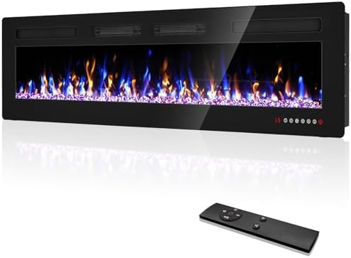 best rated recessed electric fireplace inserts