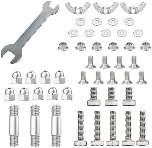 Patio Heater Replacement Parts Hardware Patio Heater Reflector Shield Accessories Round Umbrella Shape Stand-up Pyramid Patio Heaters Heat kit-Bolt & Nut Set