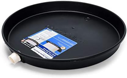 Camco 11460 22" ID Plastic Drain Pan For Electing Water Heaters, Black