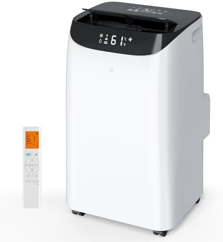 Humhold Inverter 16000BTU Portable Air Conditioners with Remote, Free Stand Cooling Portable AC Unit for Room up to 800 sq.ft, with Dehumidifier & Fan, Dual Hose, Quiet Sleep Mode(45dB), Windows Kit