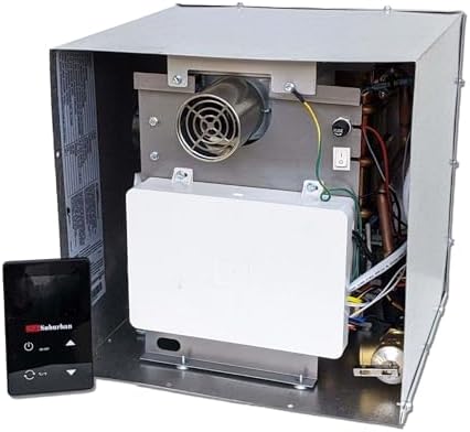Suburban RV Tankless 60,000 BTU Water Heater - Endless Hot Water Supply, Energy Saving, Digital User Control Center, Designed for Safety, Freeze Protection (ST-60)