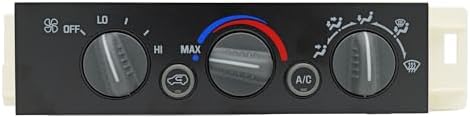599-007 9378815 HS505 AC Heater Climate Control Switch Panel Module Without Rear Window Defogger for 1996-1999 Chevy GMC C1500 C2500 C3500 K1500 K2500 K3500 Pickup Truck 15-72548 16238895 16231175