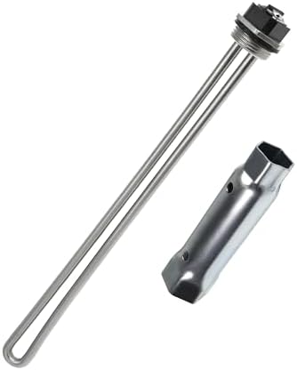 YiEC ZAN 100108283 Water Heater Element for AO Smith ECT 52 55 66 80 120, ECS 30 40 50, ECL 30 50, ECLN ELJN ECJN 40, E6 Replaces 100108284 9000092015 9000092045 Heating Element with Socket, 1PCS