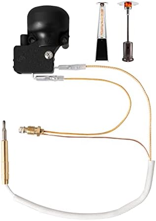 ranwin Thermocouple & Tilt Switch for Patio Heater, Thermocouple and Dump Switch Repair Kit for Propane, Glass Tube, Gas Heater, Thermocouple Replacement for Tower Heater, 1 Pack